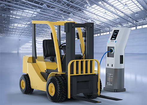 Smart forklift battery charger